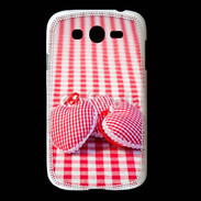Coque Samsung Galaxy Grand Mode vichy et petit coeur