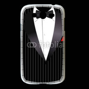 Coque Samsung Galaxy Grand Illustration smoking noir rayé