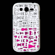 Coque Samsung Galaxy Grand Fond fashion rose 3