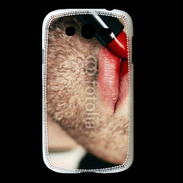 Coque Samsung Galaxy Grand bouche homme rouge