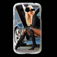 Coque Samsung Galaxy Grand Femme blonde sexy voiture noire 5