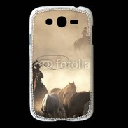 Coque Samsung Galaxy Grand Cowboys et chevaux