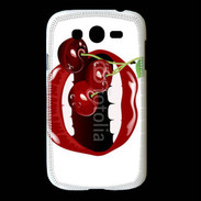 Coque Samsung Galaxy Grand Cerise et bouche