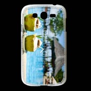 Coque Samsung Galaxy Grand Pina colada au bord de la piscine