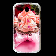 Coque Samsung Galaxy Grand Cupcake et ruban rose