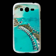 Coque Samsung Galaxy Grand Vue aérienne Bungalow à Tahiti
