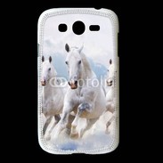 Coque Samsung Galaxy Grand Chevaux blancs