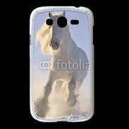 Coque Samsung Galaxy Grand Cheval blanc dans la neige