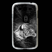 Coque Samsung Galaxy Grand Tigre du Bengale en noir et blanc