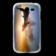 Coque Samsung Galaxy Grand Saut de dauphin au couché de soleil