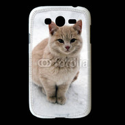 Coque Samsung Galaxy Grand Chat dans la neige