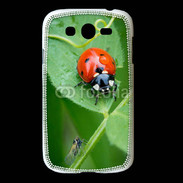 Coque Samsung Galaxy Grand Coccinelle sur une feuille