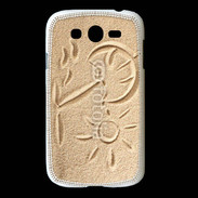 Coque Samsung Galaxy Grand Soleil et sable sur la plage