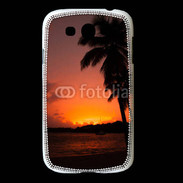 Coque Samsung Galaxy Grand Cocotier au soleil couchant