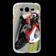 Coque Samsung Galaxy Grand Moto sur circuit