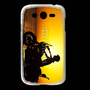 Coque Samsung Galaxy Grand Femme biker au couché de soleil