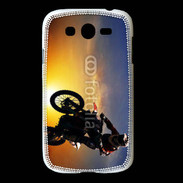 Coque Samsung Galaxy Grand Motocross et soleil