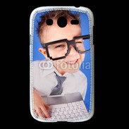 Coque Samsung Galaxy Grand jeune Geek avec clavier