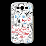 Coque Samsung Galaxy Grand Eléments de musique en dessin