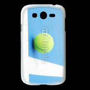 Coque Samsung Galaxy Grand Cours de tennis béton bleu