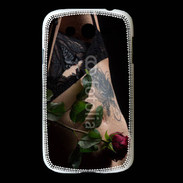 Coque Samsung Galaxy Grand Lingerie et rose rouge