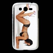 Coque Samsung Galaxy Grand Femme brune sexy avec talon aiguille