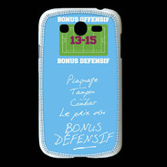 Coque Samsung Galaxy Grand Plaquage Bonus offensif-défensif Bleu