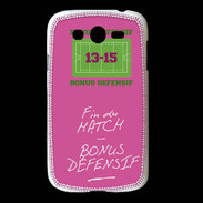 Coque Samsung Galaxy Grand Fin de match Bonus offensif-défensif Rose