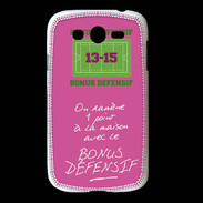 Coque Samsung Galaxy Grand 1 point bonus offensif-défensif Rose