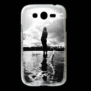 Coque Samsung Galaxy Grand Personnage en noir et blanc PR