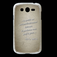 Coque Samsung Galaxy Grand Public génie Sepia Citation Oscar Wilde
