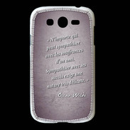 Coque Samsung Galaxy Grand Sympathiser Violet Citation Oscar Wilde