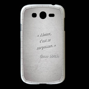Coque Samsung Galaxy Grand Aimer Gris Citation Oscar Wilde