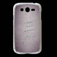 Coque Samsung Galaxy Grand Aimer Violet Citation Oscar Wilde