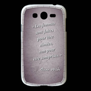 Coque Samsung Galaxy Grand Femmes comprises Violet Citation Oscar Wilde