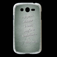Coque Samsung Galaxy Grand Résister Vert Citation Oscar Wilde