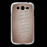 Coque Samsung Galaxy Grand Vraie valeur Rouge Citation Oscar Wilde