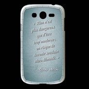 Coque Samsung Galaxy Grand Trop moderne Turquoise Citation Oscar Wilde