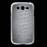 Coque Samsung Galaxy Grand Ame nait Noir Citation Oscar Wilde