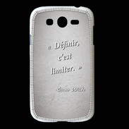 Coque Samsung Galaxy Grand Définir Gris Citation Oscar Wilde