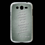 Coque Samsung Galaxy Grand Gens attrayants Vert Citation Oscar Wilde