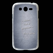 Coque Samsung Galaxy Grand Aimer Bleu Citation Oscar Wilde