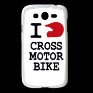Coque Samsung Galaxy Grand i love Cross Motor