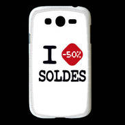 Coque Samsung Galaxy Grand I love Soldes