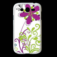 Coque Samsung Galaxy Grand motif floral vert