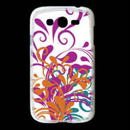 Coque Samsung Galaxy Grand motif floral orange