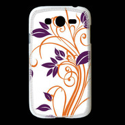 Coque Samsung Galaxy Grand motif flora violet