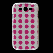Coque Samsung Galaxy Grand pois gris & framboise