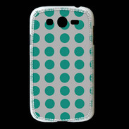 Coque Samsung Galaxy Grand pois gris & turquoise