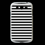 Coque Samsung Galaxy Grand rayures noires et blanches
